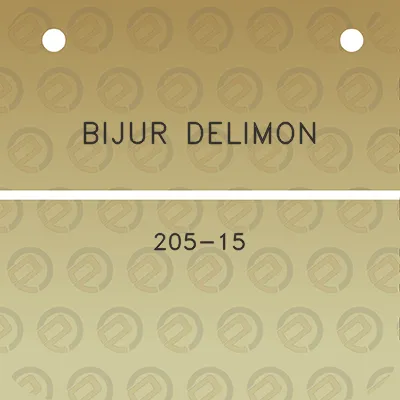 bijur-delimon-205-15