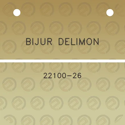 bijur-delimon-22100-26