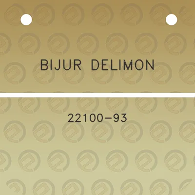 bijur-delimon-22100-93