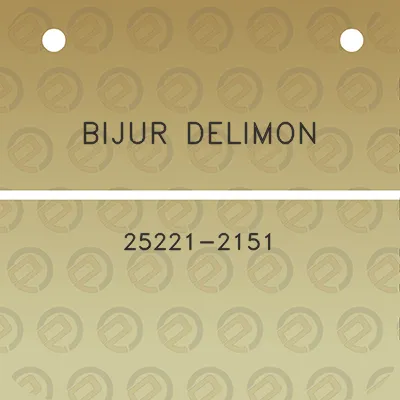 bijur-delimon-25221-2151