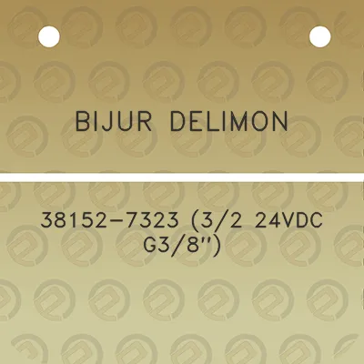 bijur-delimon-38152-7323-32-24vdc-g38