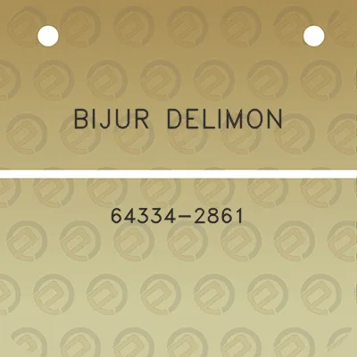 bijur-delimon-64334-2861