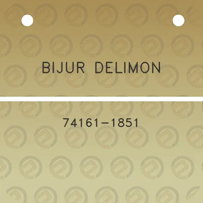 bijur-delimon-74161-1851