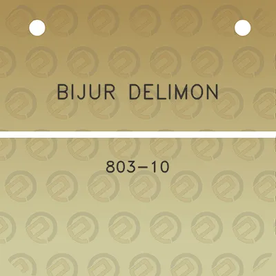 bijur-delimon-803-10