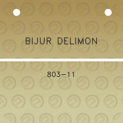 bijur-delimon-803-11