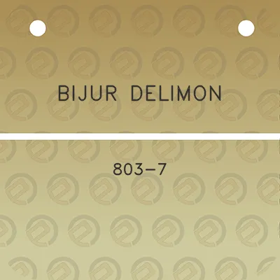 bijur-delimon-803-7