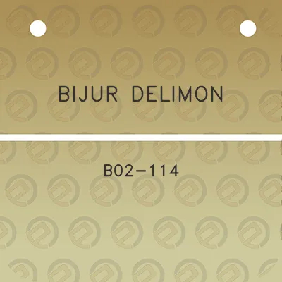 bijur-delimon-b02-114