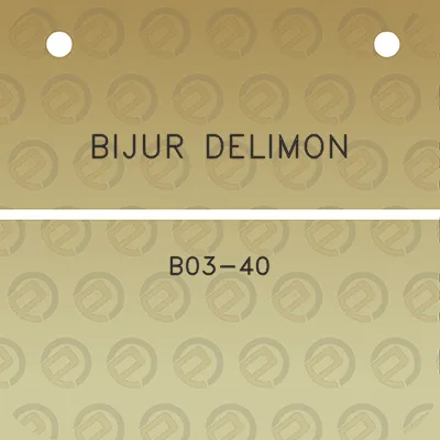 bijur-delimon-b03-40