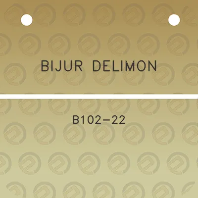 bijur-delimon-b102-22