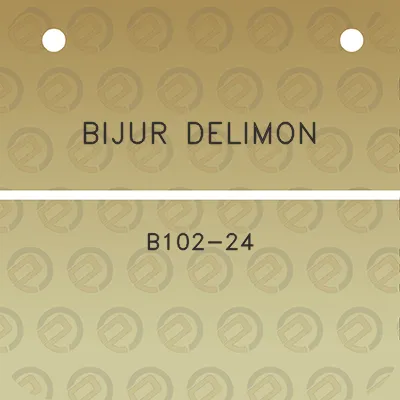 bijur-delimon-b102-24