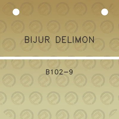 bijur-delimon-b102-9