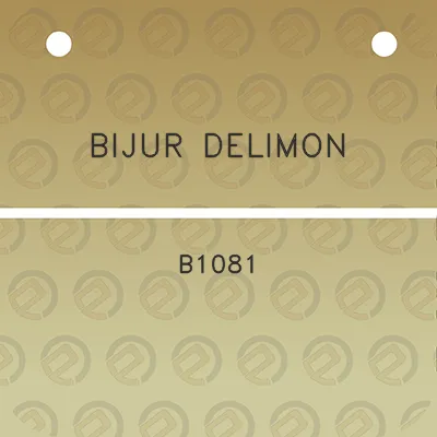 bijur-delimon-b1081