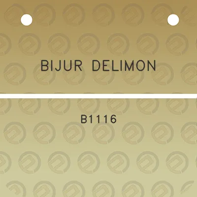 bijur-delimon-b1116