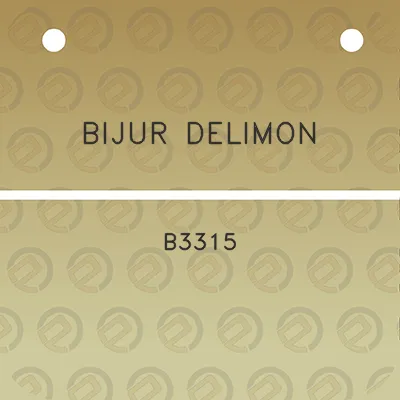 bijur-delimon-b3315