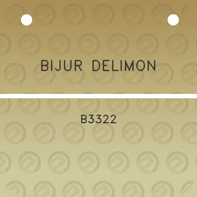 bijur-delimon-b3322