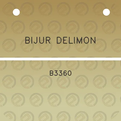 bijur-delimon-b3360