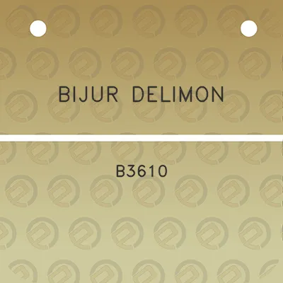 bijur-delimon-b3610