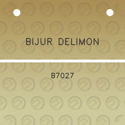 bijur-delimon-b7027