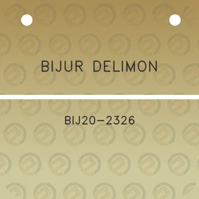 bijur-delimon-bij20-2326