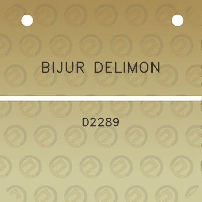 bijur-delimon-d2289