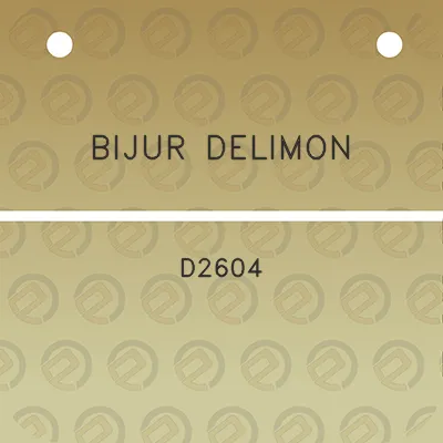 bijur-delimon-d2604