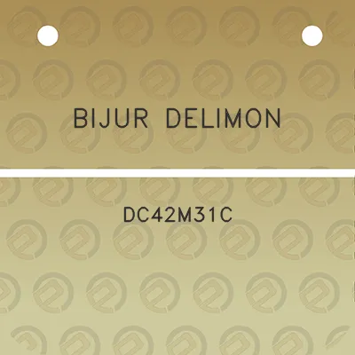 bijur-delimon-dc42m31c