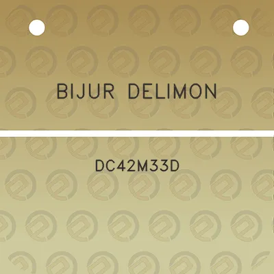 bijur-delimon-dc42m33d