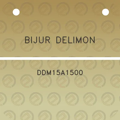 bijur-delimon-ddm15a1500