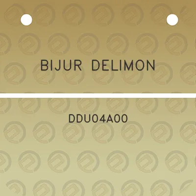 bijur-delimon-ddu04a00