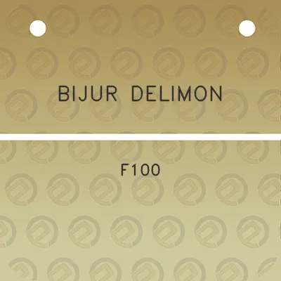 bijur-delimon-f100