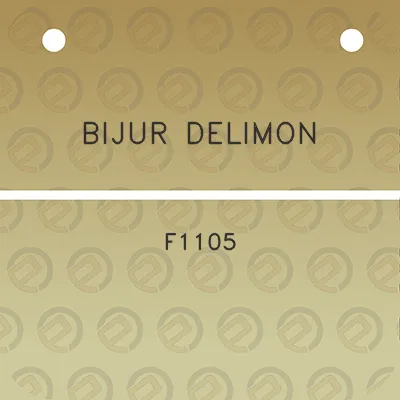 bijur-delimon-f1105