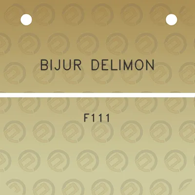 bijur-delimon-f111