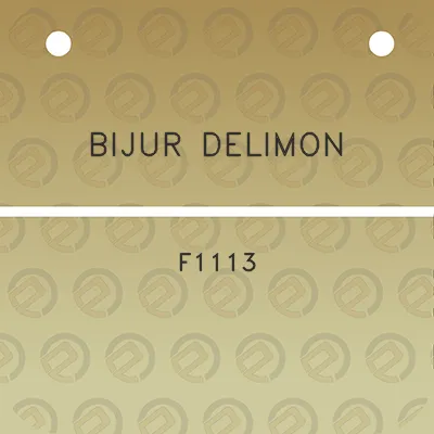 bijur-delimon-f1113