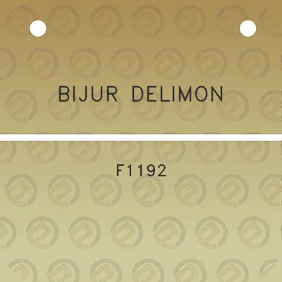 bijur-delimon-f1192