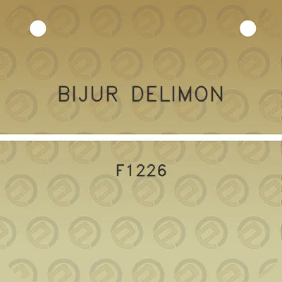 bijur-delimon-f1226