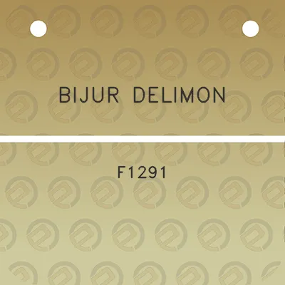 bijur-delimon-f1291