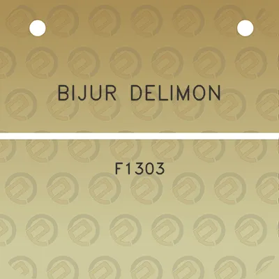 bijur-delimon-f1303