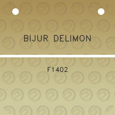 bijur-delimon-f1402