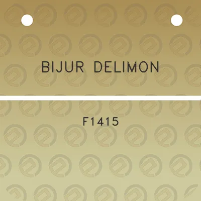 bijur-delimon-f1415