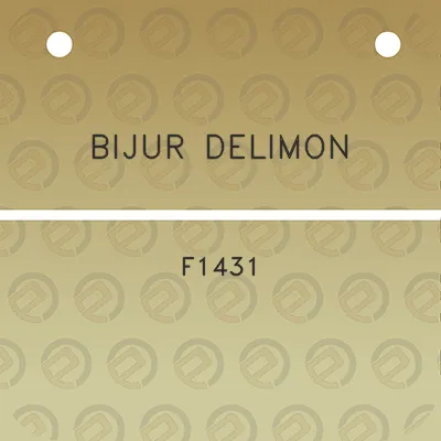 bijur-delimon-f1431