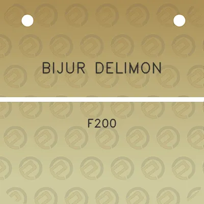 bijur-delimon-f200