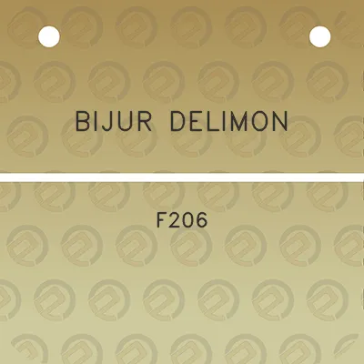 bijur-delimon-f206