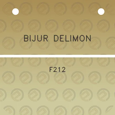 bijur-delimon-f212