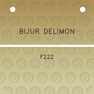 bijur-delimon-f222