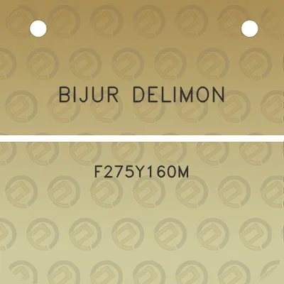 bijur-delimon-f275y160m