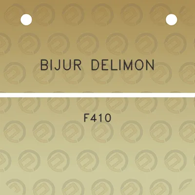 bijur-delimon-f410