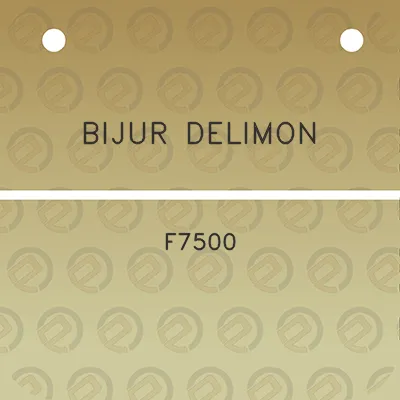 bijur-delimon-f7500