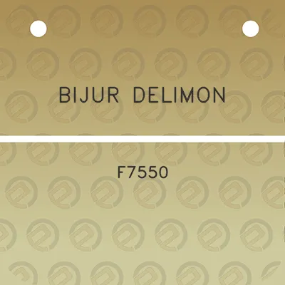 bijur-delimon-f7550