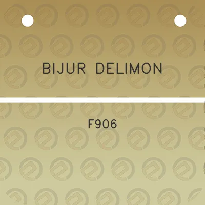 bijur-delimon-f906