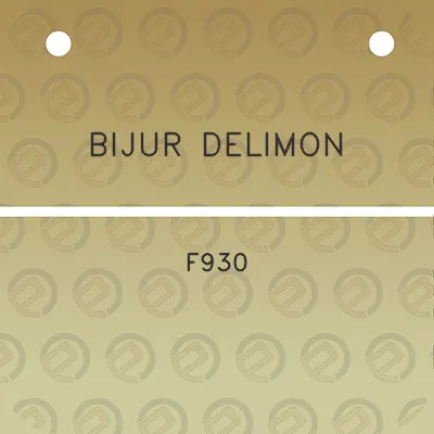 bijur-delimon-f930